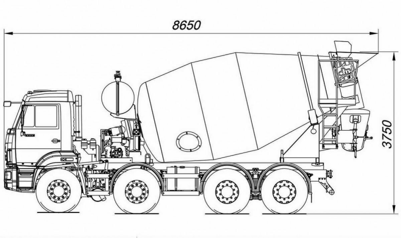 КАМАЗ 5814Z7 Автобетоносмеситель