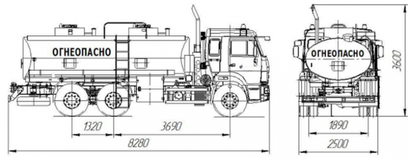 НефАЗ 66066-1210-62 Емкостно-наливная техника (автоцистерна)