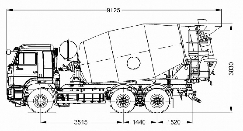 58146-00960-15 Автобетоносмеситель